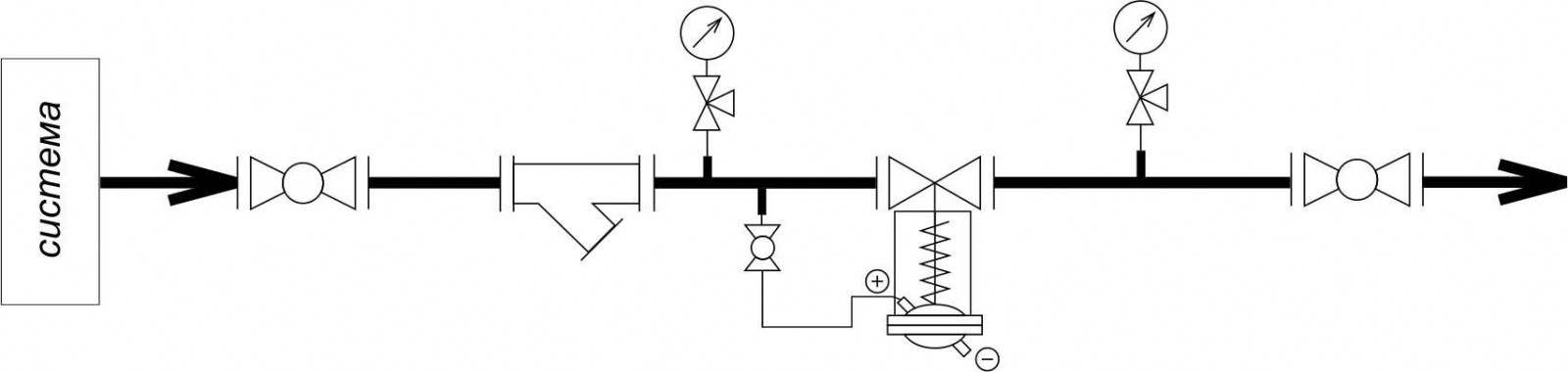 Регулирующий клапан на схеме
